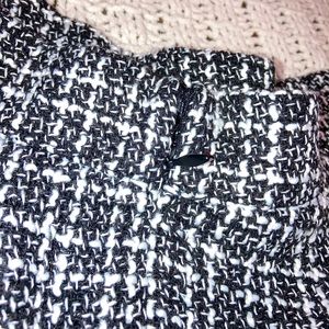 High waist checkered skirt